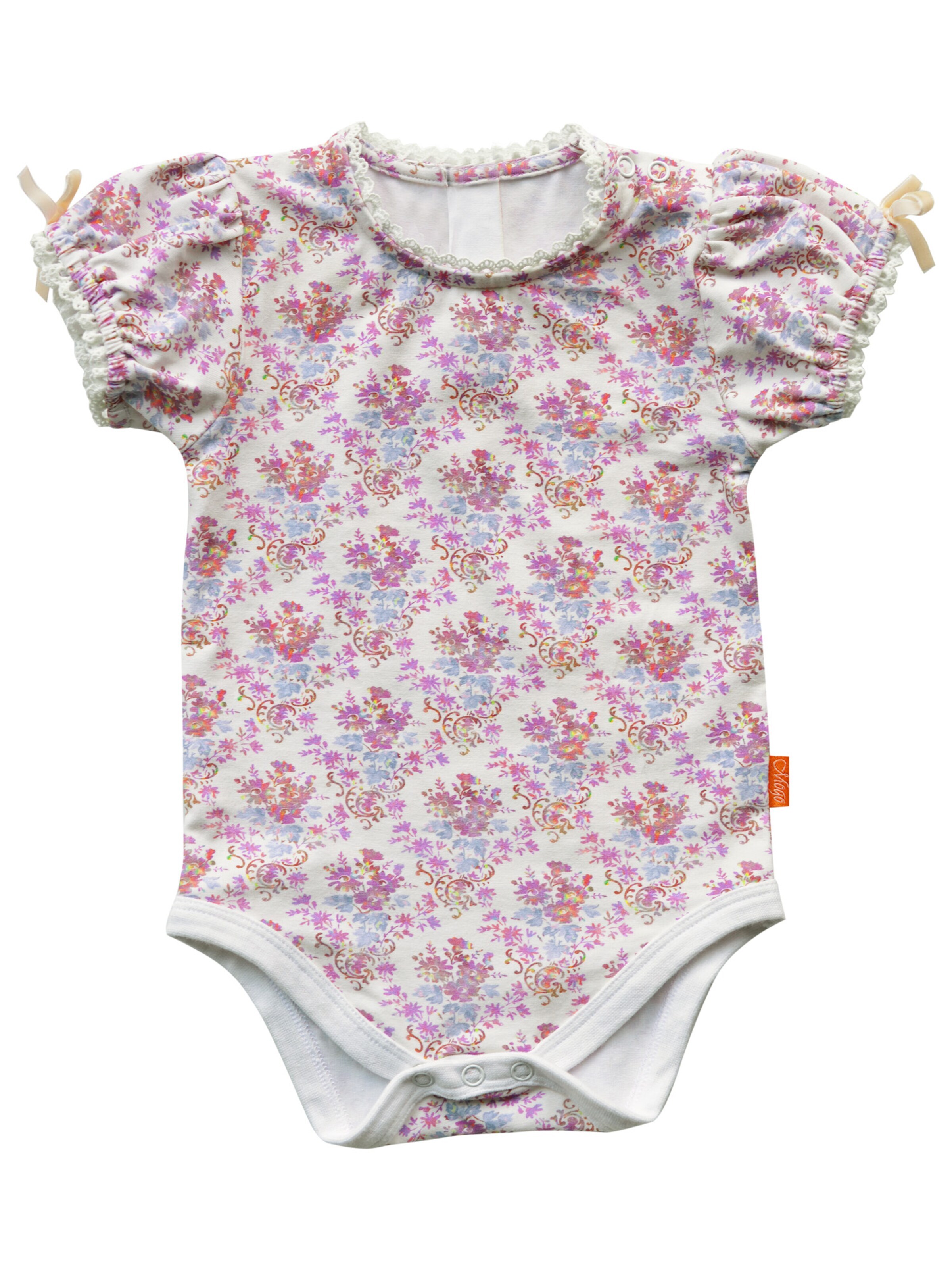 Mogo Strampler/Body 'Estrela'‌ in Pink: Vorderseite