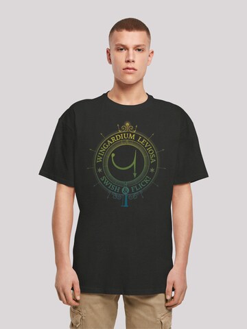 F4NT4STIC T-Shirt 'Harry Potter Wingardium Leviosa Spells Charms' in Schwarz: Vorderseite
