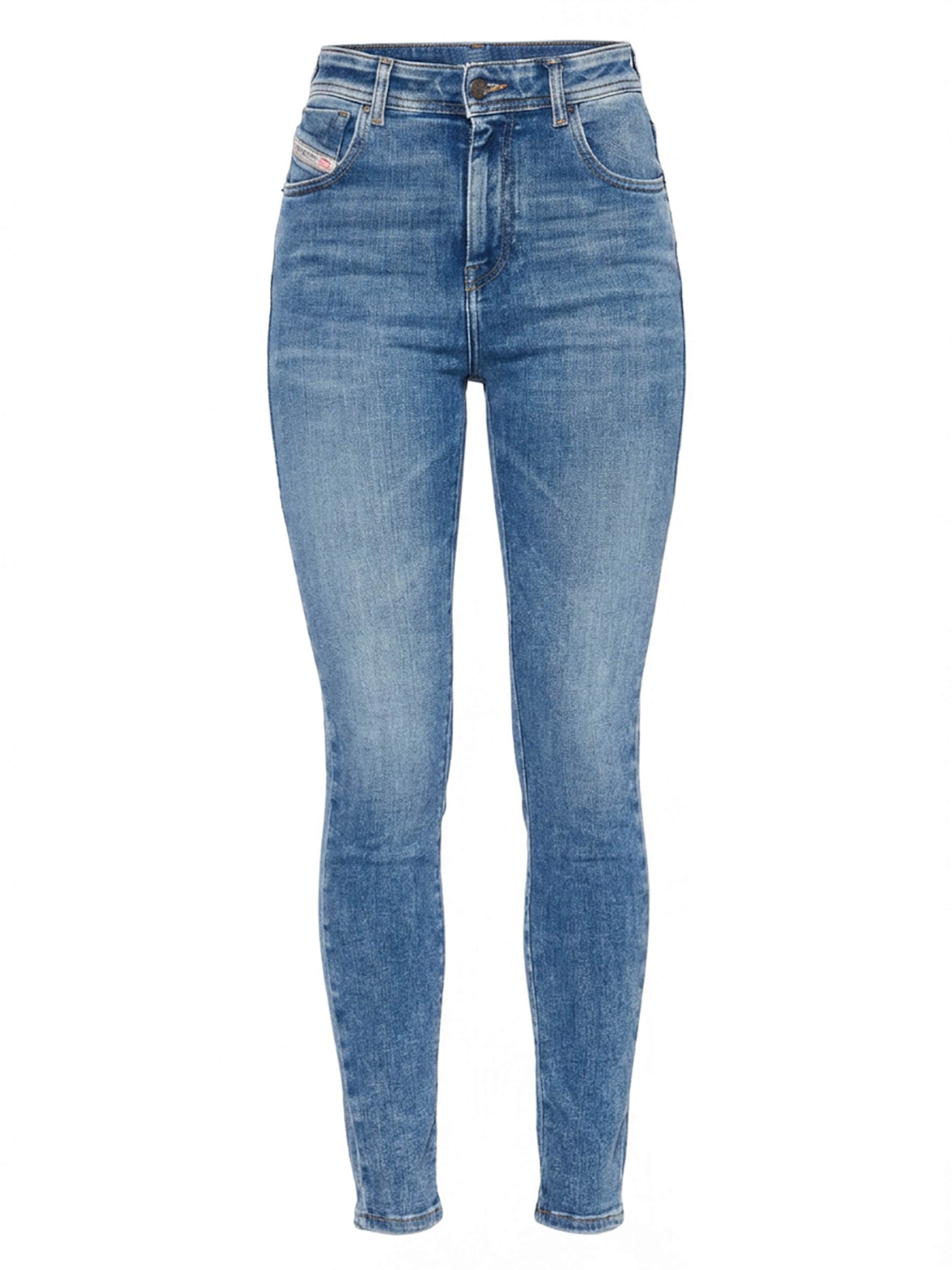 DIESEL Skinny Jeans '1984 SLANDY-HIGH' in Blauw: voorkant