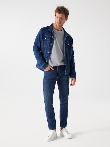 Salsa Jeans Tussenjas in Blauw