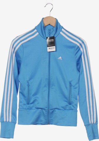 ADIDAS PERFORMANCE Sweatshirt & Zip-Up Hoodie in S in Blue: front