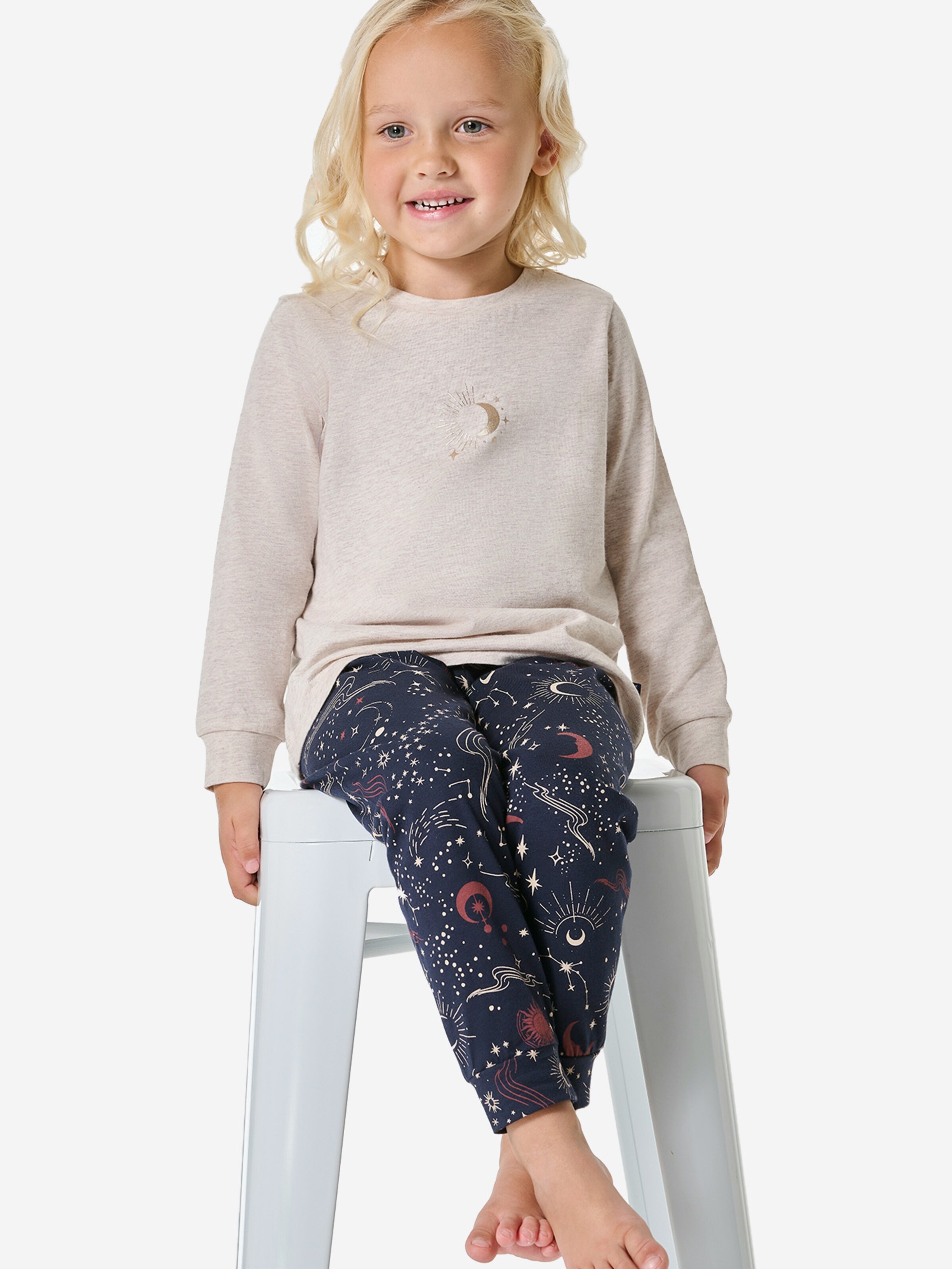 Pyjama ' Family ' SCHIESSER en beige