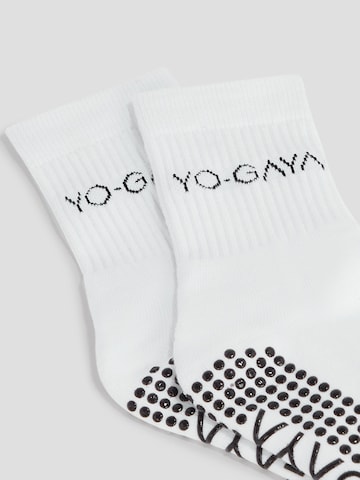 YO-GAYA Athletic Socks 'Socks - 5 Pack - Pilates' in White