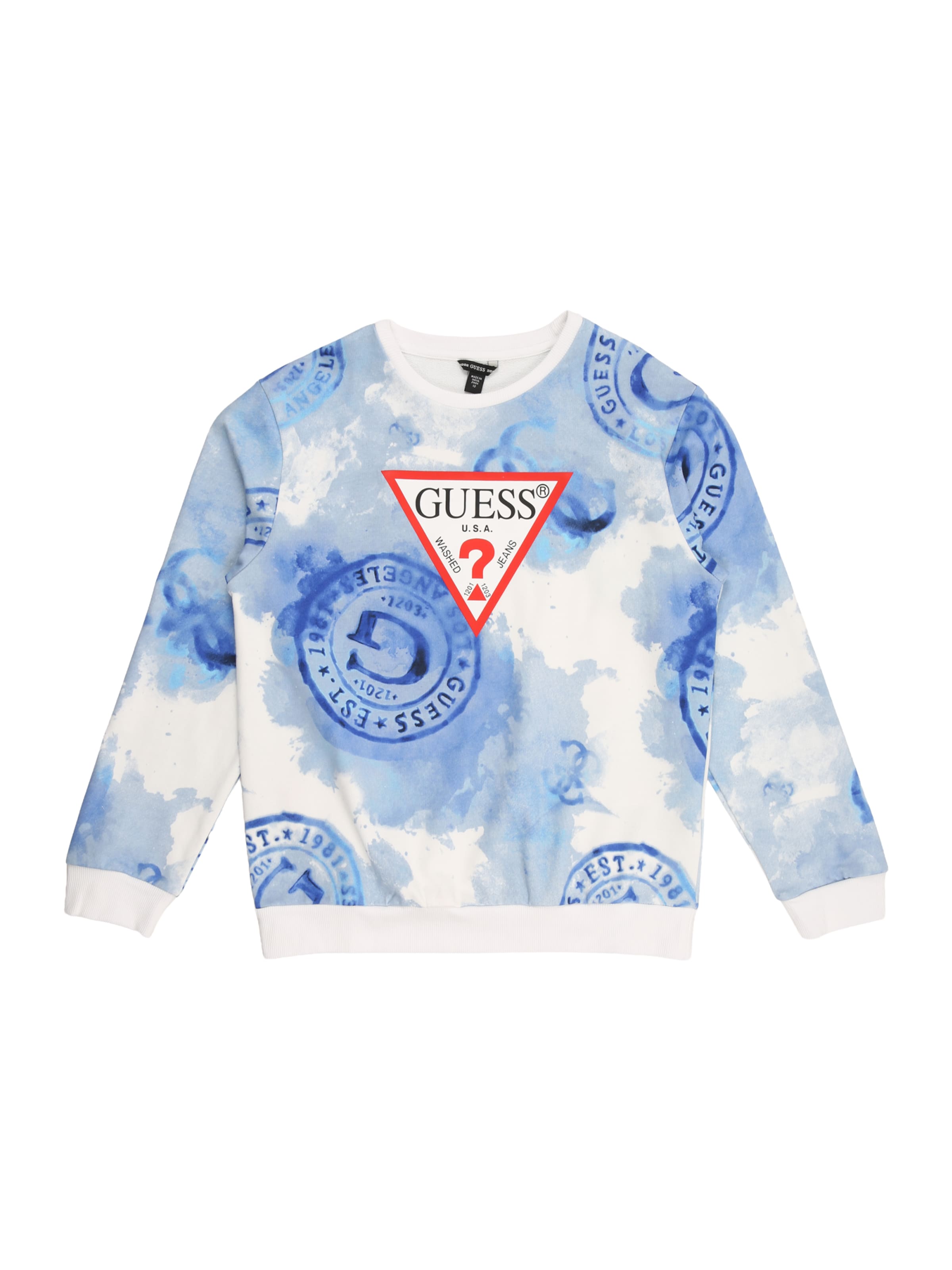 GUESS Sweatshirt in Blue: front