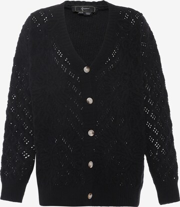 Cardigan faina en noir : devant