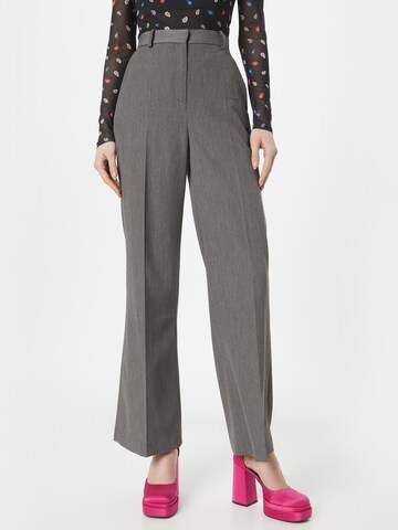 Wide Leg Pantalon à plis RECC en gris : devant