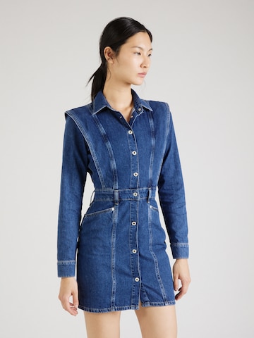 Robe-chemise KARL LAGERFELD JEANS en bleu : devant