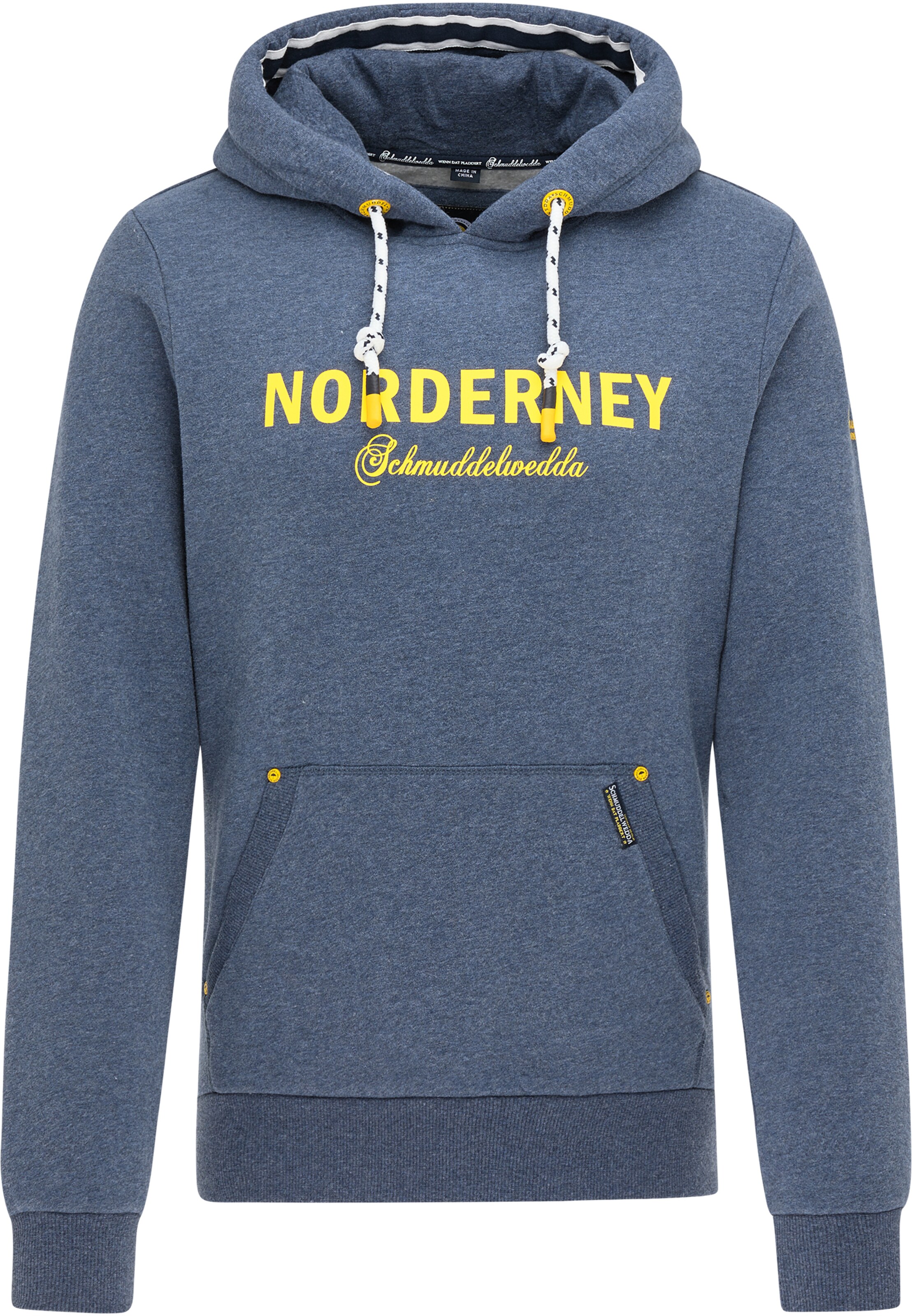 Männer Sweat Schmuddelwedda Sweatshirt 'Norderney' in Blaumeliert - JS82696 Männer Sweat Schmuddelwedda Sweatshirt 'Norderney' in Blaumeliert - JS82696