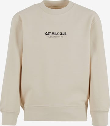 Another Cotton Lab Tréning póló 'Oat Milk Club' - bézs: elől