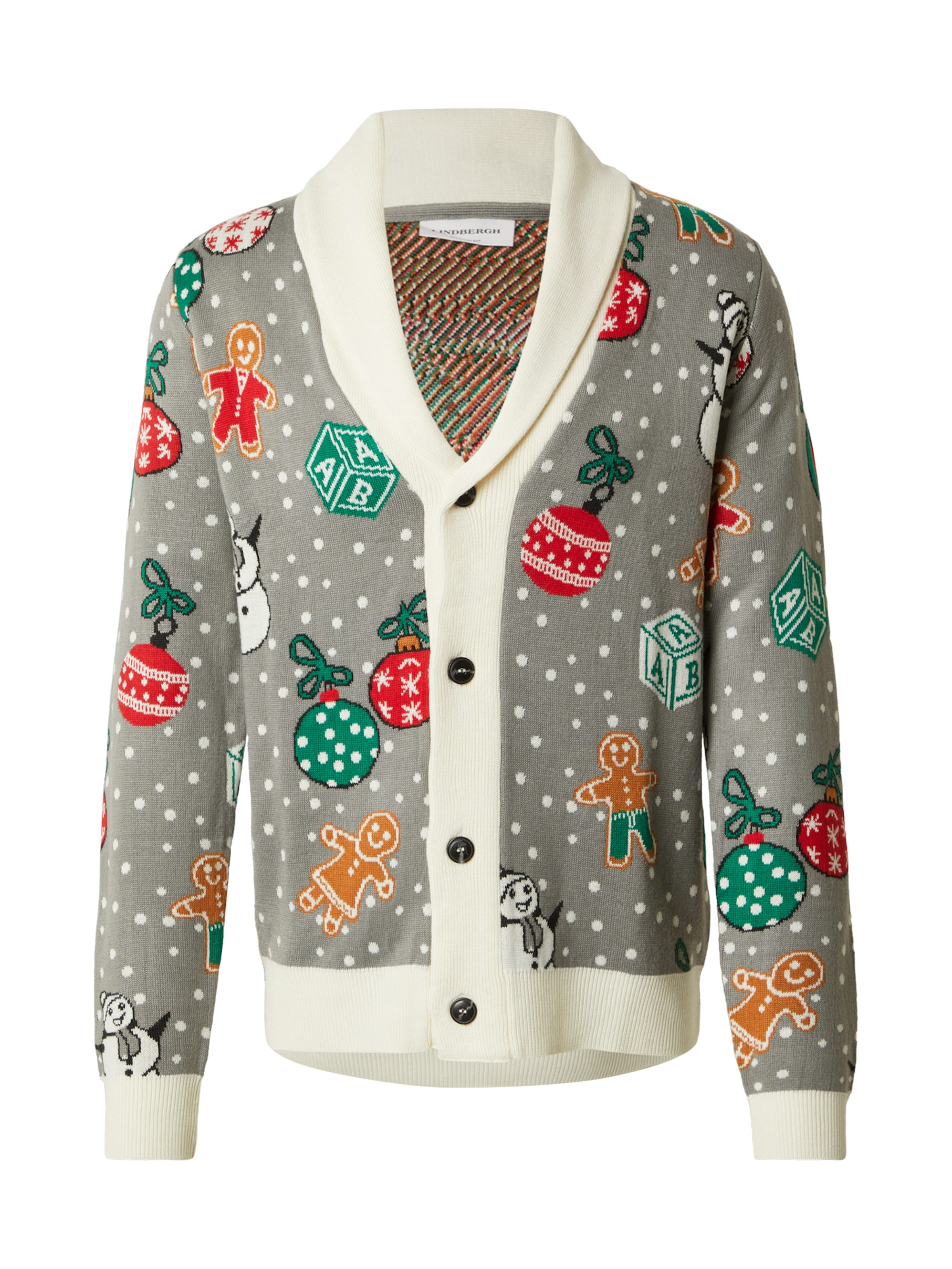 Lindbergh Cardigan i grå: forside