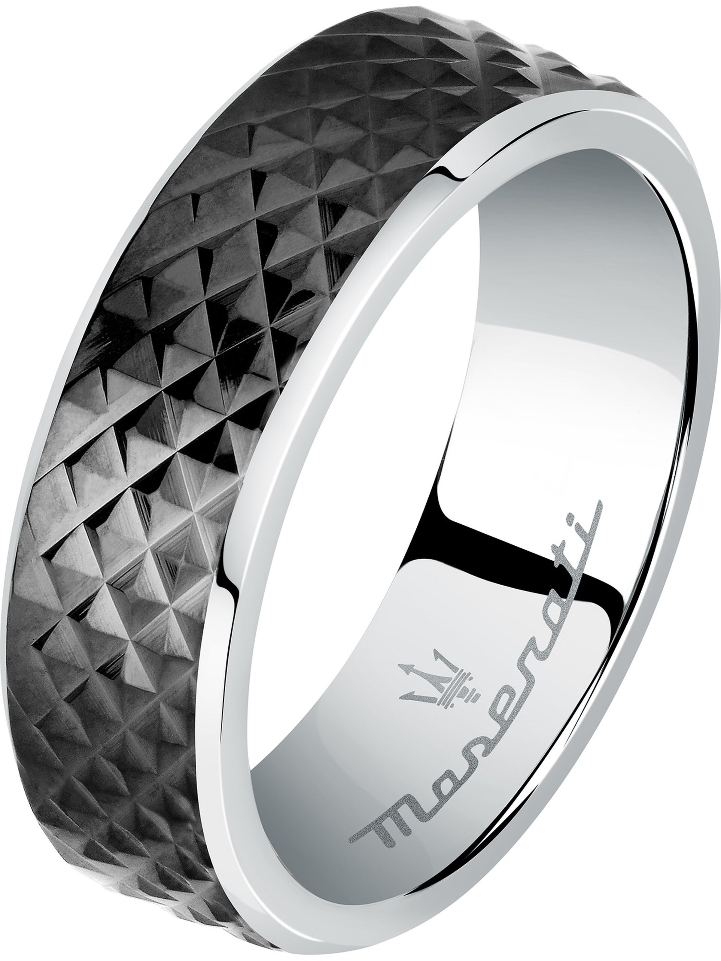 Maserati Ring in Black: front