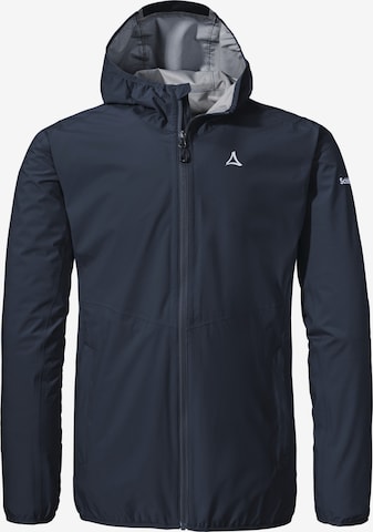 Schöffel Outdoorjas ' Hiking Jacket Style Migandi MNS ' in Blauw: voorkant