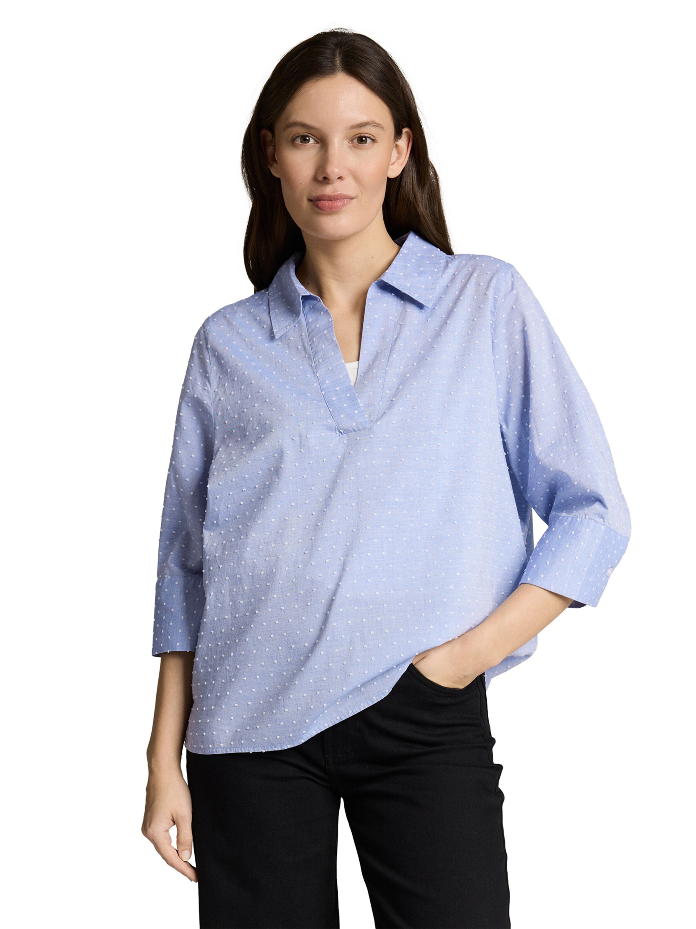 TOM TAILOR - Blusa en azul: frente