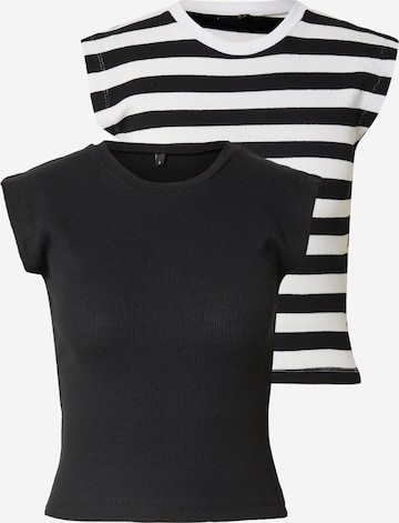 T-shirt Trendyol en noir : devant