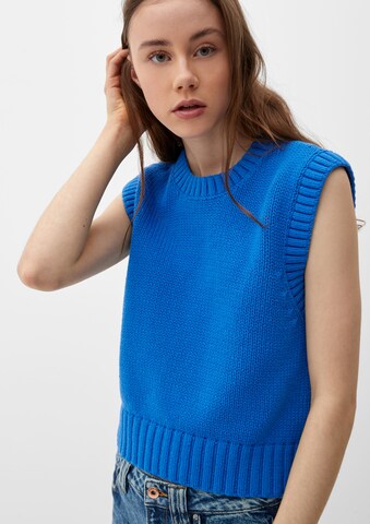 QS Pullunder in Blau: Vorderseite