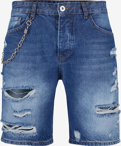 2Y Premium Jeans in blau / blutrot / weiß, Produktansicht
