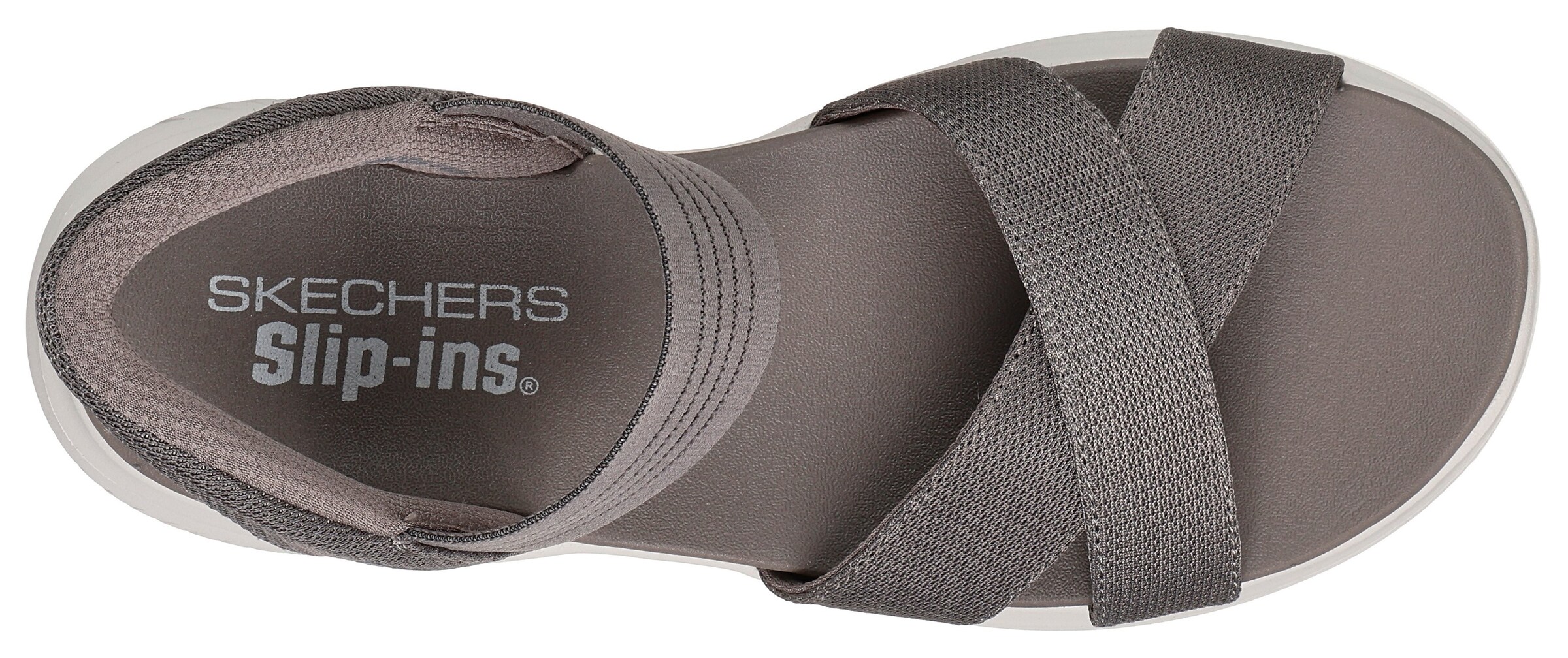 SKECHERS Sandale in Grau