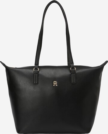 TOMMY HILFIGER Shopper 'Poppy' in Zwart: voorkant