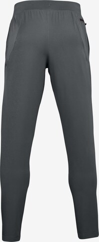 Effilé Pantalon de sport 'Unstoppable' UNDER ARMOUR en gris