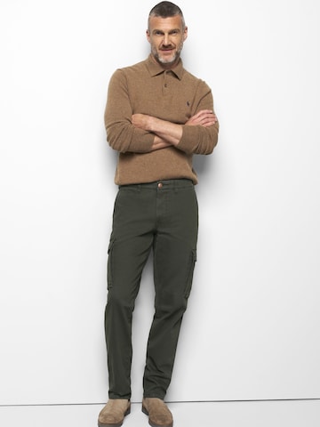 Coupe slim Pantalon chino 'M5 Cargo 2-6516' MEYER en vert