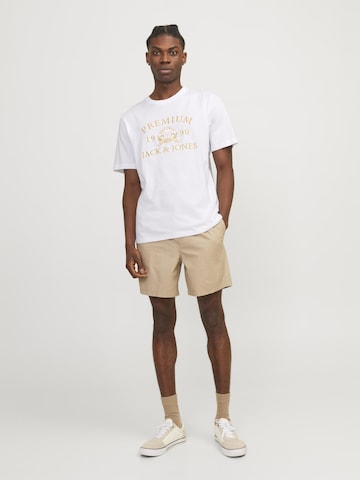 T-Shirt 'BLUDAVE' JACK & JONES en blanc