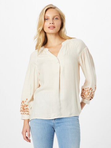 MORE & MORE Blouse in Beige: voorkant