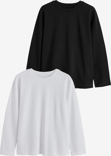 Next Shirt in M in schwarz / weiß, Produktansicht