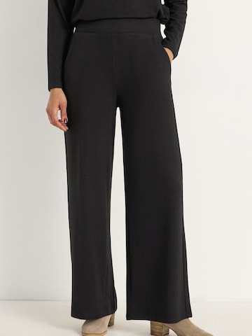 Cellbes of Sweden Wide leg Broek in Zwart: voorkant