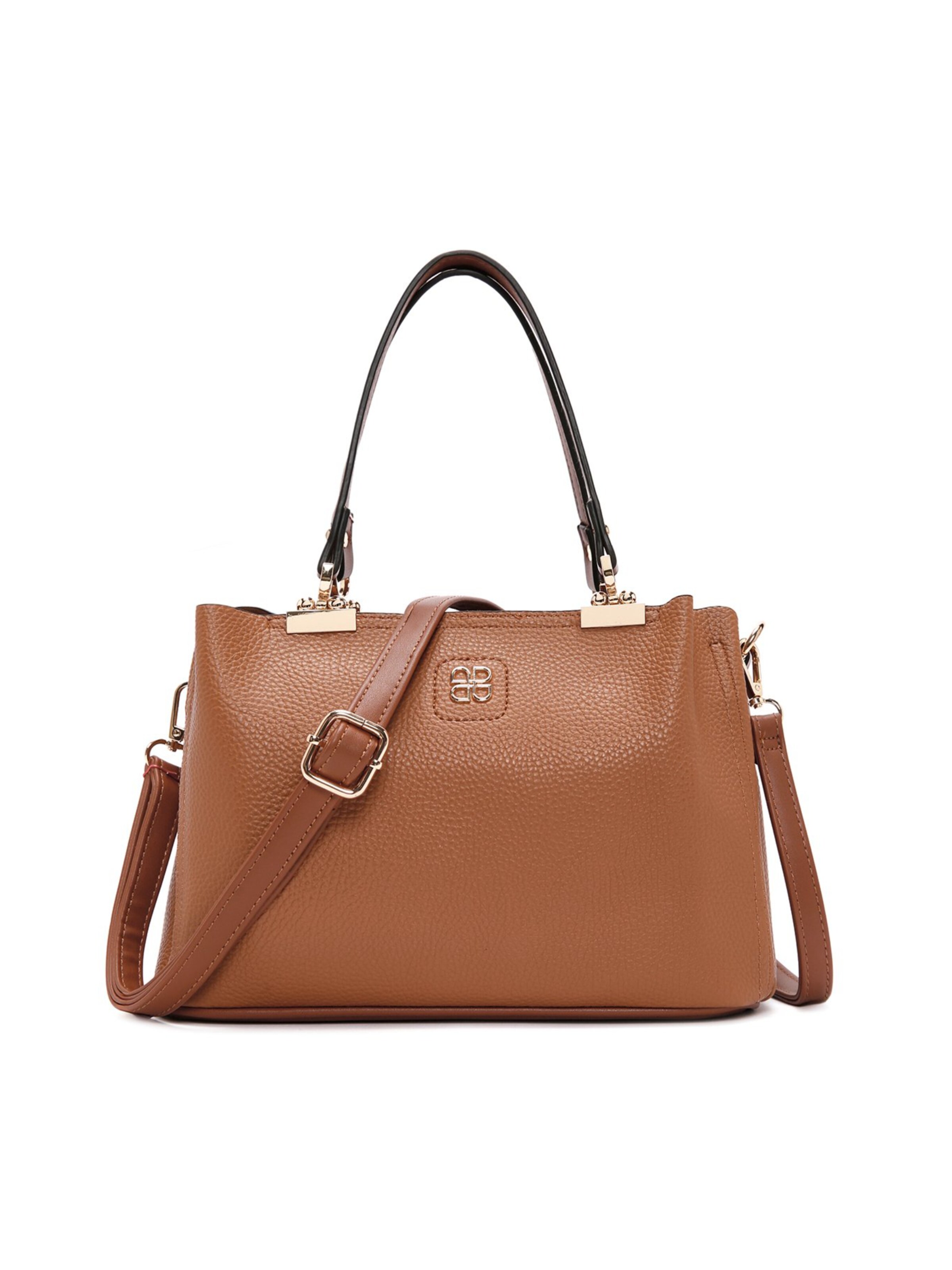 Derimod Handtas in de kleur Lichtbruin, Productweergave