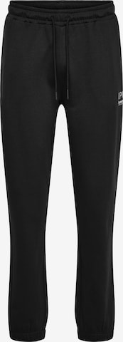 Hummel Tapered Pants in Black: front