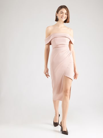 WAL G. Коктейльное платье 'VINCENZO' в Ярко-розовый: спереди