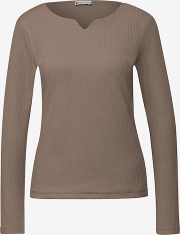 STREET ONE Shirt in Brown: front