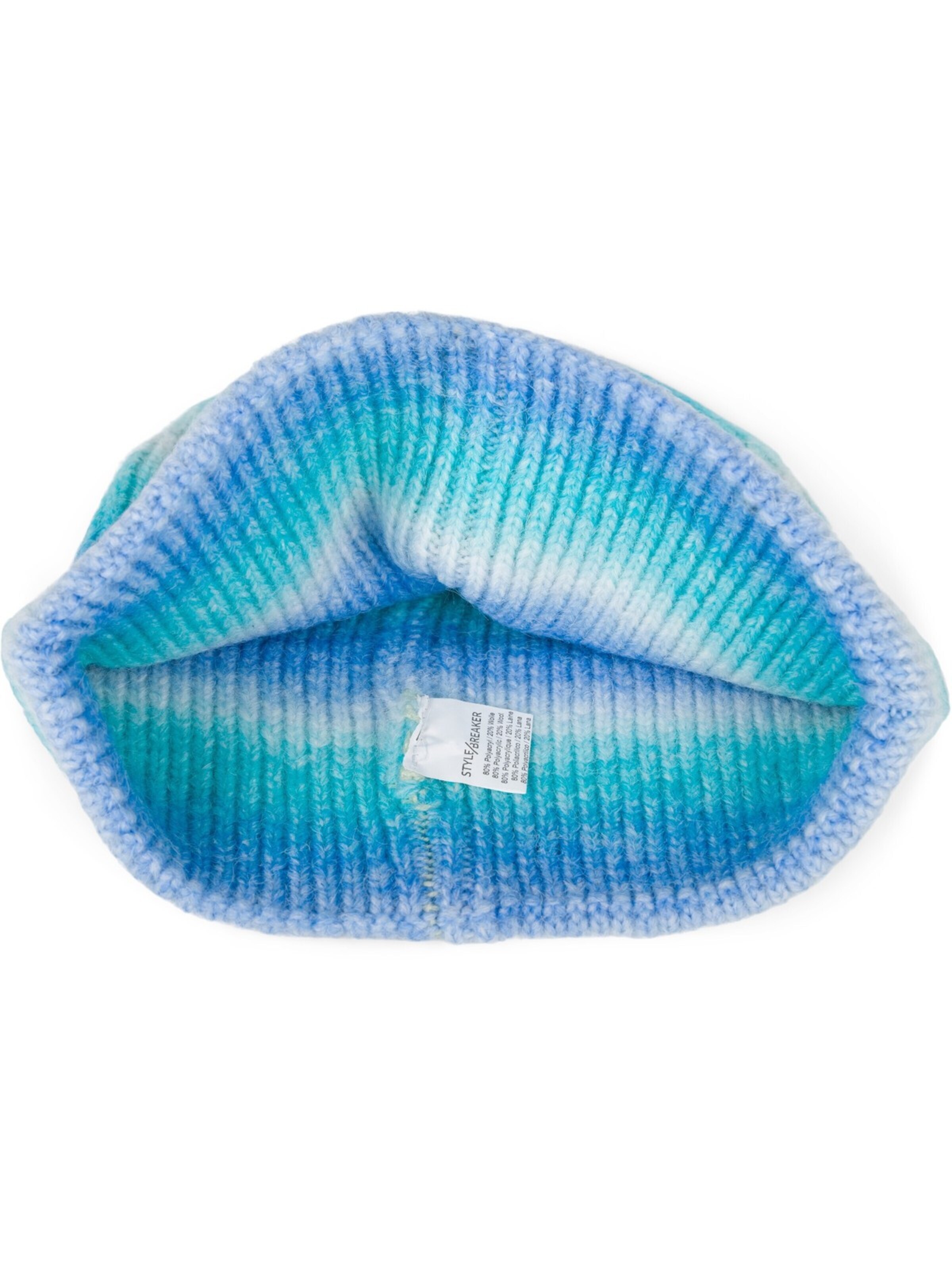 styleBREAKER Mütze 'Strickmütze Ombré'‌ in Blau