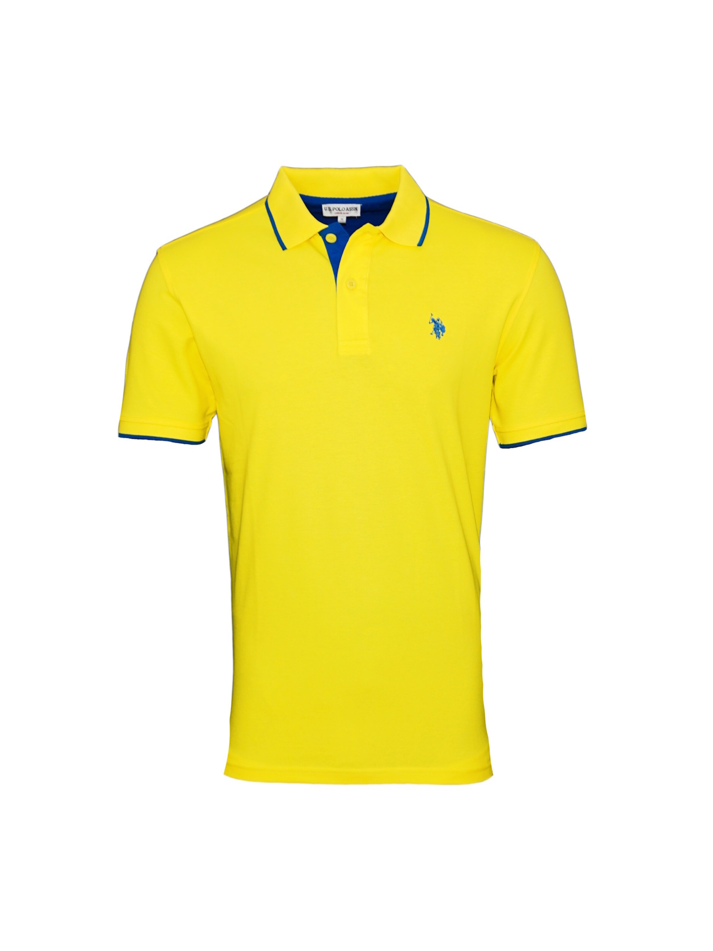 T-Shirt U.S. POLO ASSN. en jaune : devant