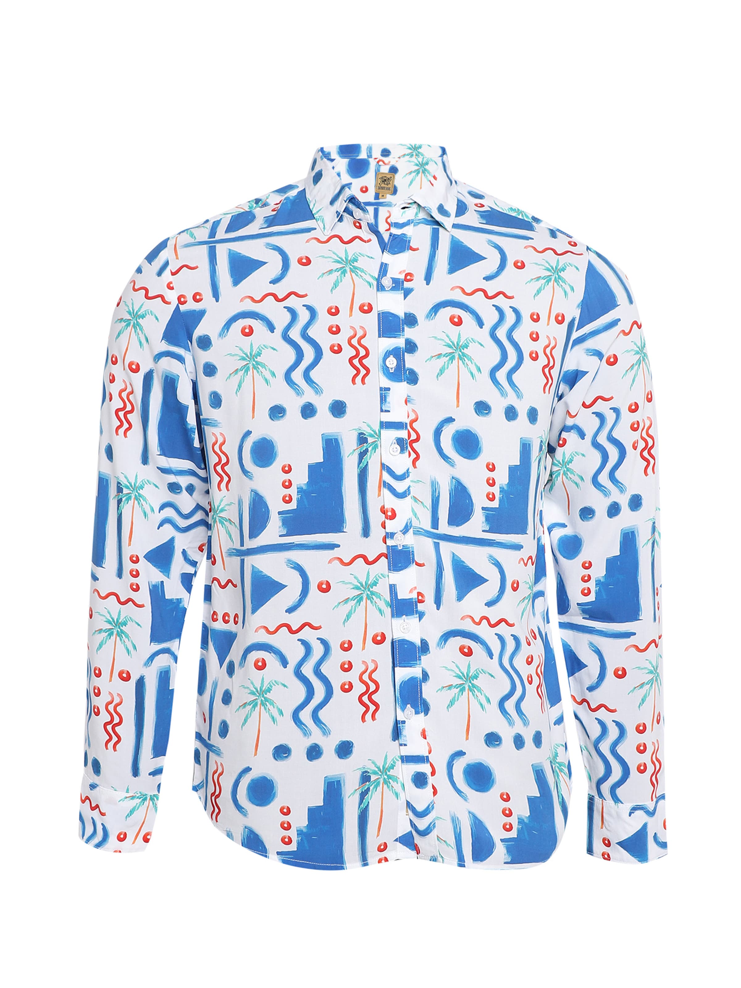 Campus Sutra Regular Fit Hemd 'Kaleb' in Mischfarben: Vorderseite