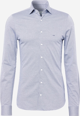 Michael Kors Slim fit Button Up Shirt in Blue: front