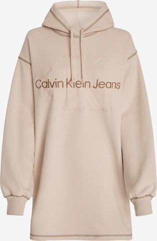 Calvin Klein Jeans Платье в Бежевый: спереди