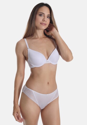 sassa T-shirt Bra in White: front