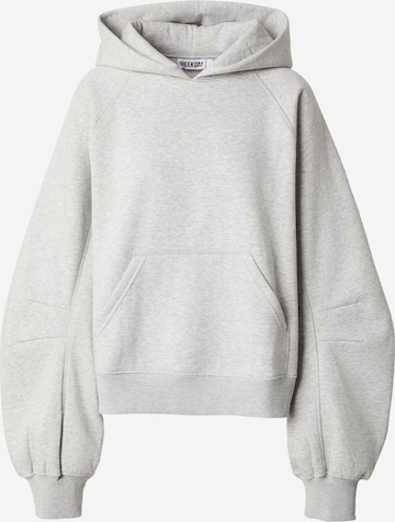 WEEKDAYSweater majica - siva boja: prednji dio