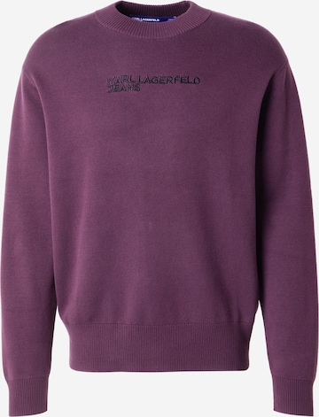 KARL LAGERFELD JEANSSweater majica - ljubičasta boja: prednji dio