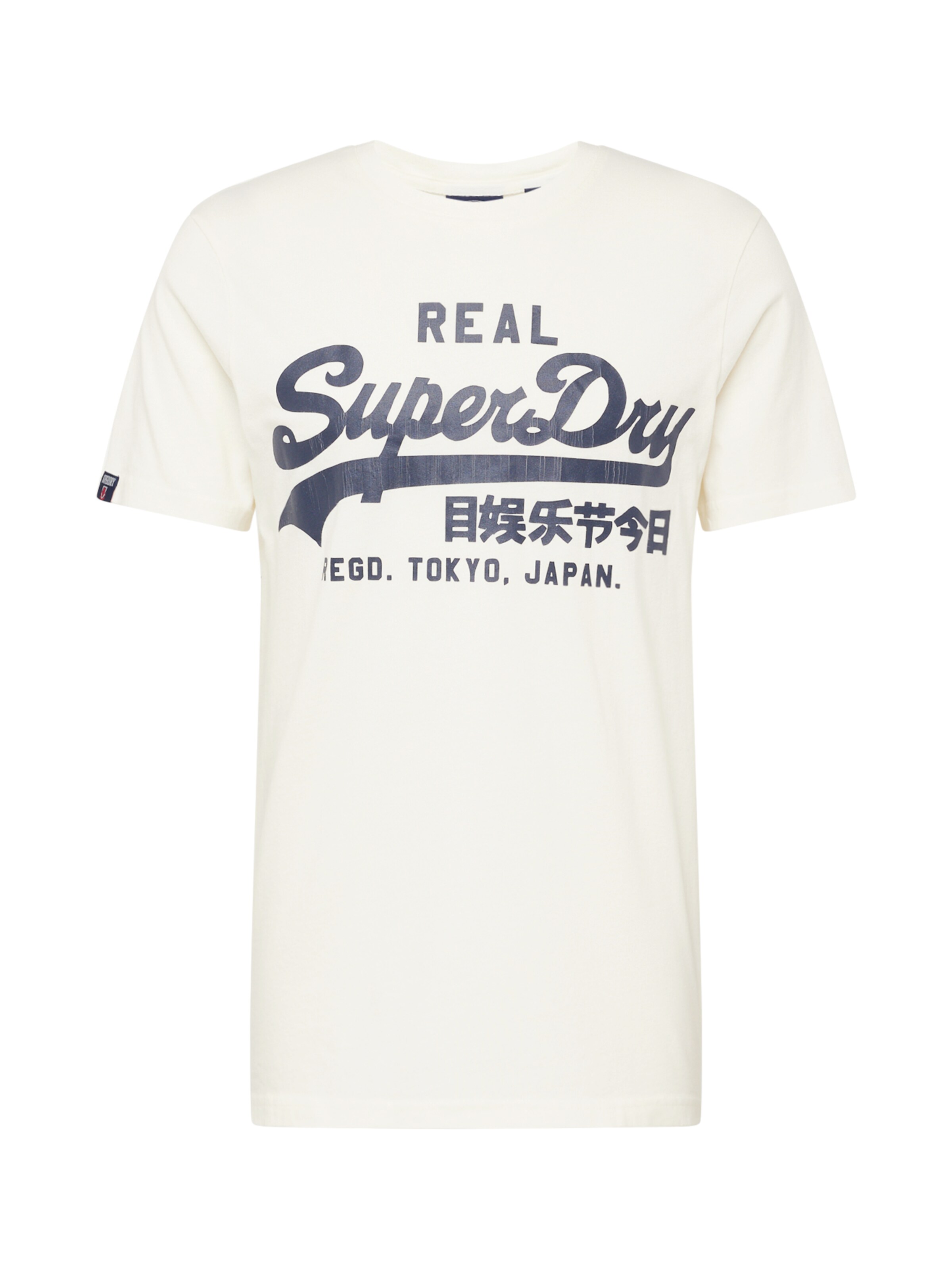 Superdry Shirt 'Classic' in Beige: voorkant