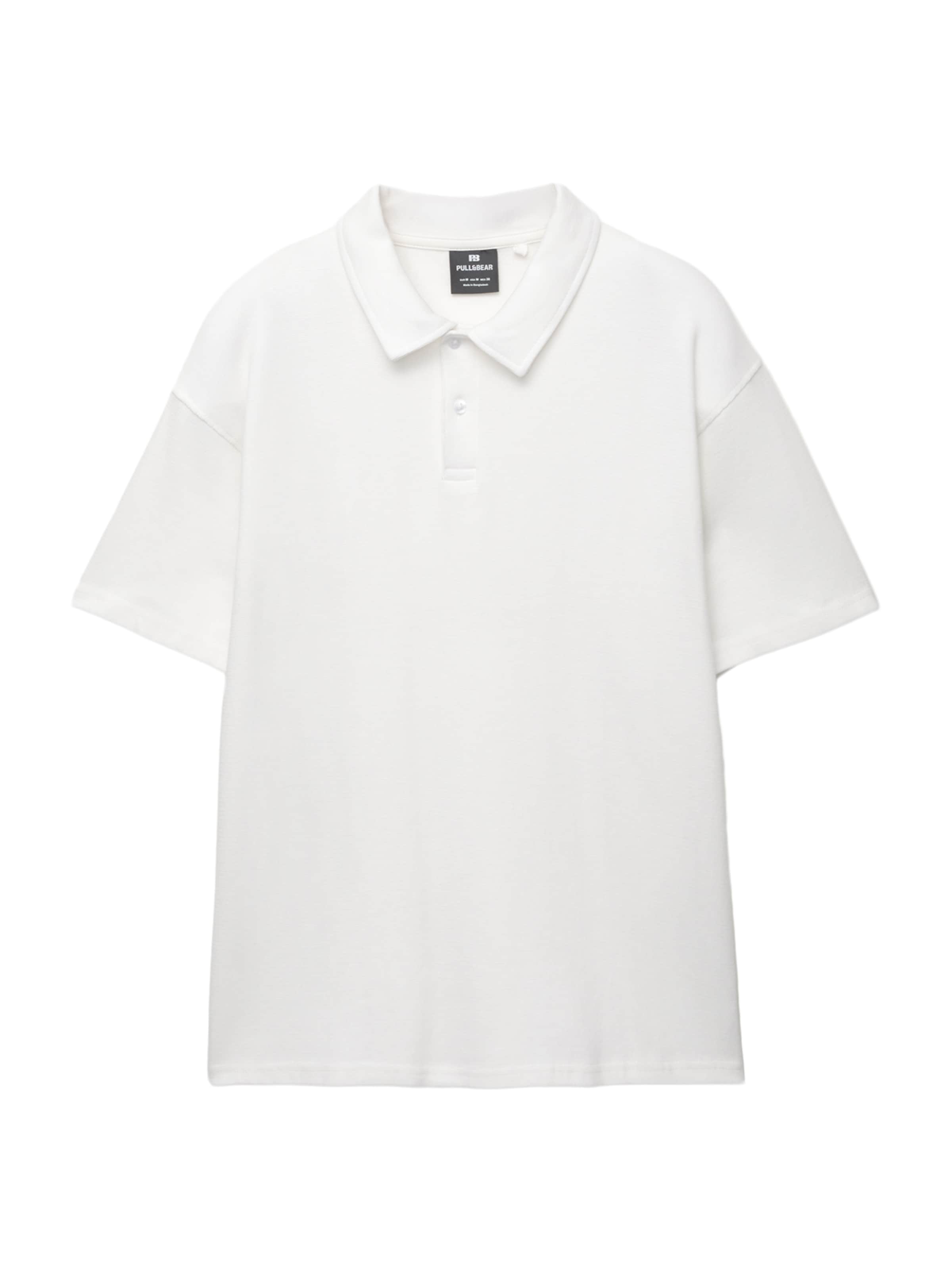 Pull&Bear Shirt in White: front
