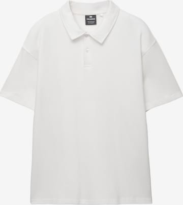 T-Shirt Pull&Bear en blanc : devant