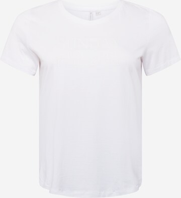 ONLY Carmakoma Shirt 'Strong' in White: front