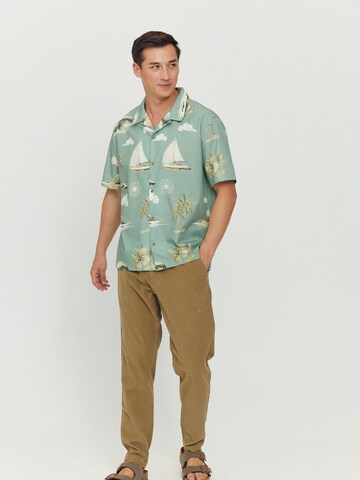 mazine Regular fit Button Up Shirt ' Maui Shirt ' in Green