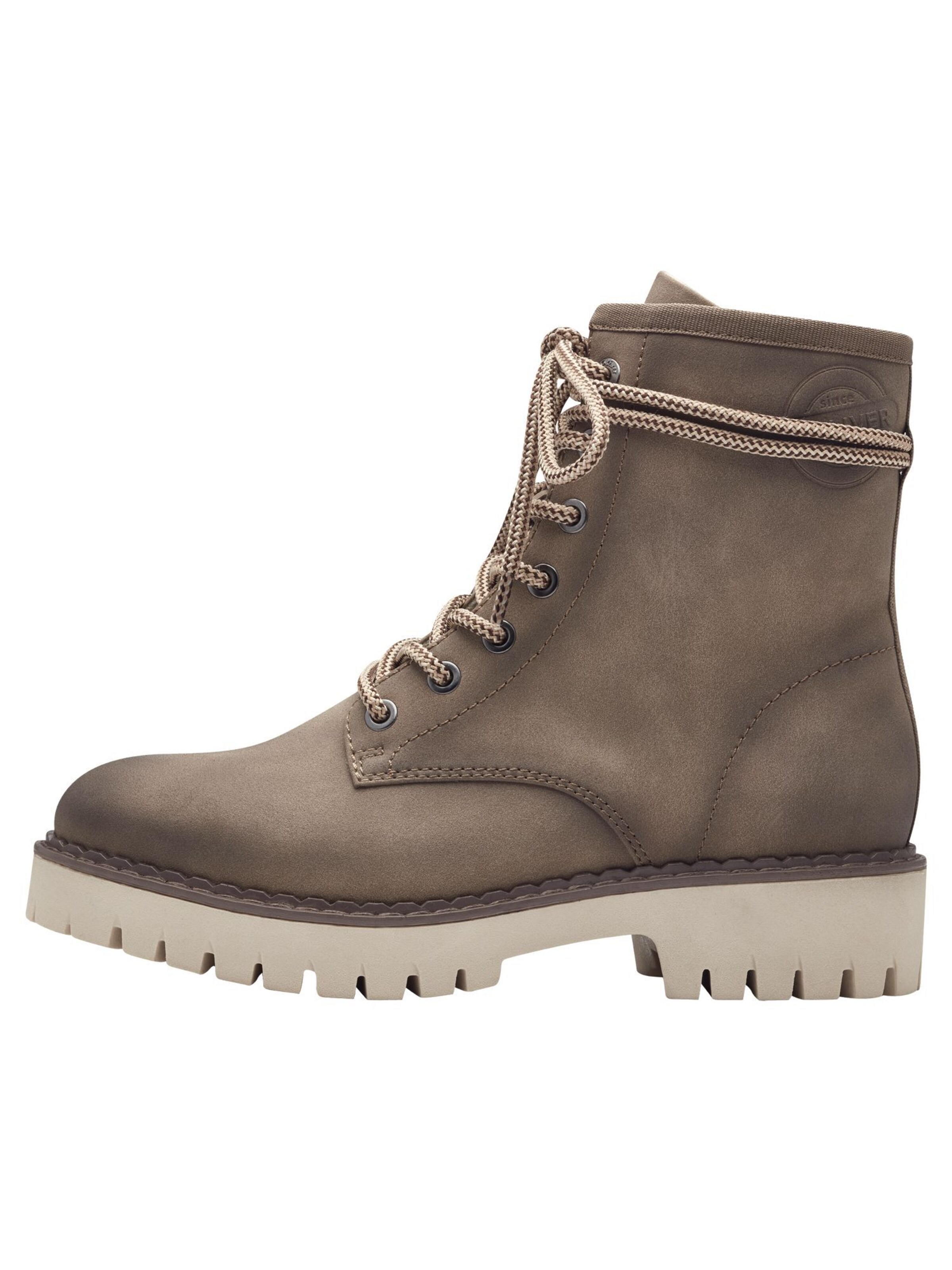 s.Oliver Lace-up bootie in Brown