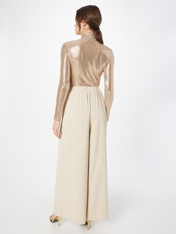 Wide leg Pantaloni con pieghe di Misspap in beige