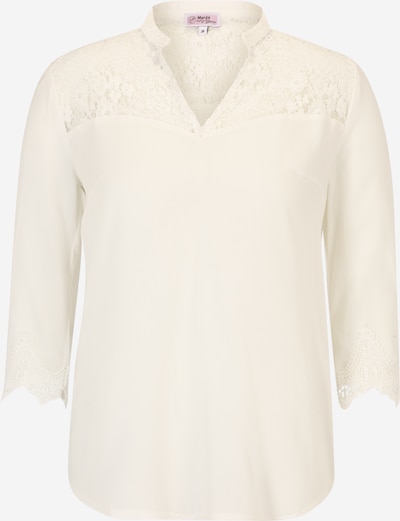MARJO Blouse folklorique en blanc cassé, Vue avec produit