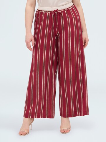 Wide leg Pantaloni di Fiorella Rubino in rosso