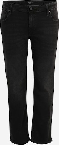 Jack & Jones Plus Regular Jeans 'CLARK ORIGINAL SQ 102' in Schwarz: predná strana